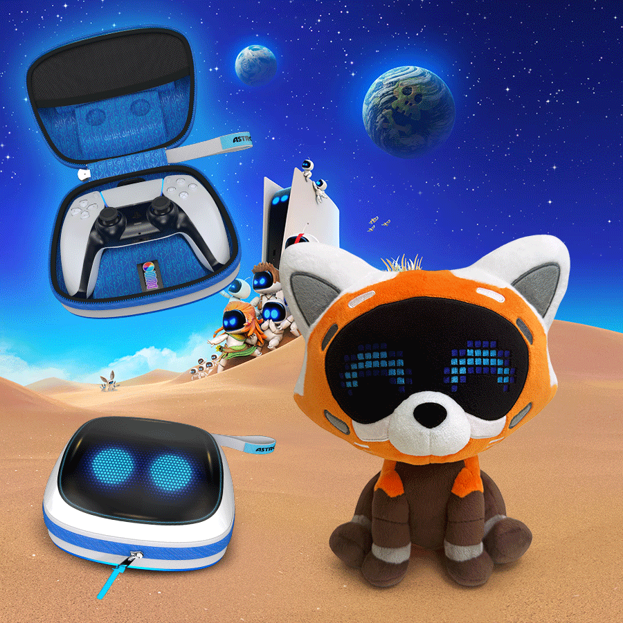 ASTRO BOT DualSense® Wireless Controller Case & Red Panda Plushie