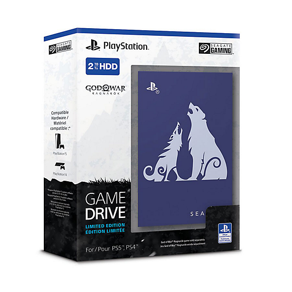 2TB Seagate External HDD Game Drive - God of War Ragnarok Limited Edition